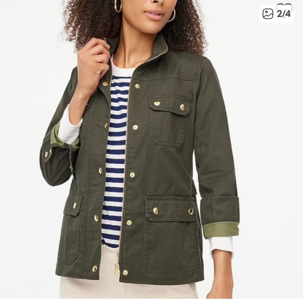 J. Crew relaxed boyfriend field jacket